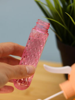 Портативный механический ручной вентилятор Funny goose, pink