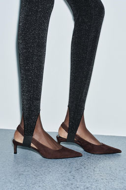 SHINY STRETCH STIRRUP LEGGINGS - Zara фото 4