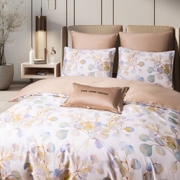 Комплект постельного белья Сатин Премиум на резинке CPAR048 180*200*30;160*200*30;140*200*30 Евро 4 Наволочки