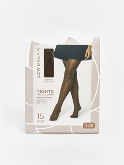 15 Denye Puantiyeli Mat Kad?n K?lotlu ?orap