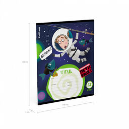 Цена за 10 шт. Тетрадь школьная ученическая ErichKrause Приключения Пети и Волка, 18 листов, линейка (в плёнке по 10 шт.)_MIX-PACK фото 10