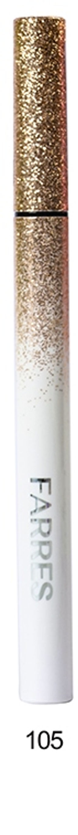 FARRES /8808-105/ Водостойкая подводка с шиммером (Золотой) (*6) - Farres cosmetics фото 2