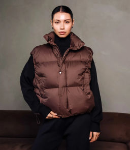 Жилет #КТ6997, шоколадный