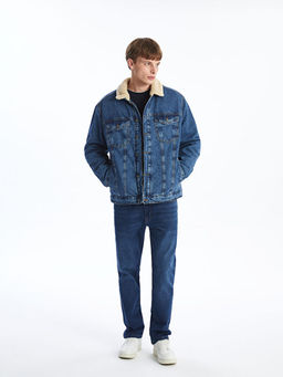 Standart Kal?p Erkek Jean Ceket