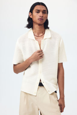 Camisa en punto calado Regular Fit - H&m фото 7