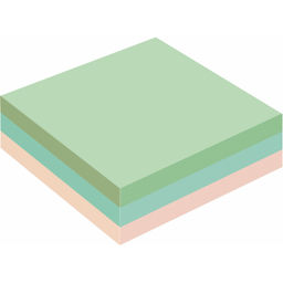 Стикеры Attache куб 51х51, пастель 3 цвета 300 л