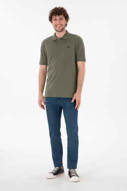 Футболка-поло U.S. Polo Assn Regular Fit темно-хаки из хлопка
