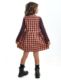 Платье UD 3891 оранж.клетка - Mini maxi фото 4