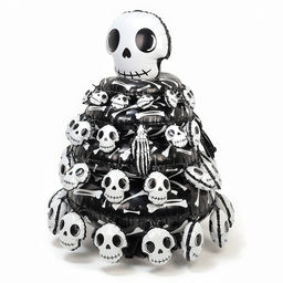 Воздушный шар фольгированный на Хэллоуин 44" «Пирамида из костей»