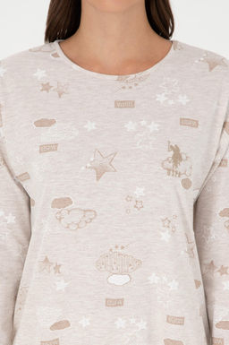 Женский бежевый пижамный комплект Неожиданная скидка в корзине - U.s. polo assn фото 6