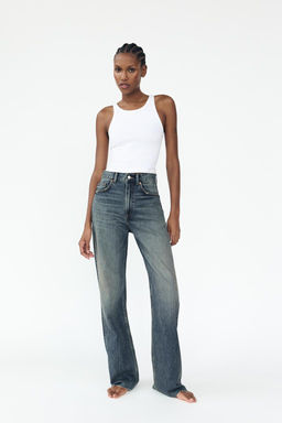 TRF WIDE-LEG HIGH-WAIST JEANS