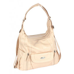 Сумка женская искусственная кожа Guecca-219 (рюкзак-change), 2отд, св.бежевый SALE 264059
