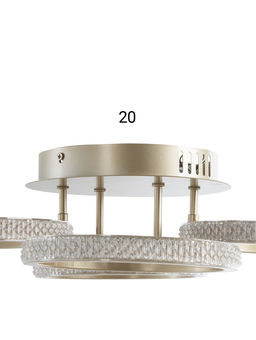 Люстра потолочная LED «Аурум», 48 Вт, 62×46×12.5 см, 3000-6500К