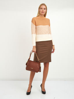 джемпер женский из хлопка в широкою полосу - Glenfield фото 9