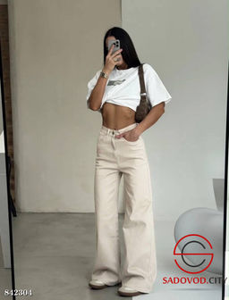 Джинсы с высокой посадкой