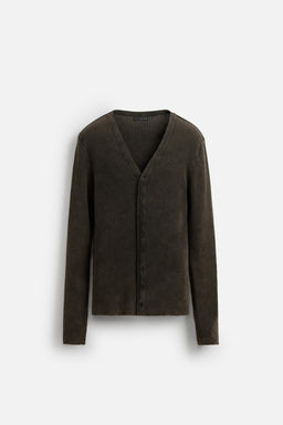 WASHED RIB CARDIGAN - Zara фото 6