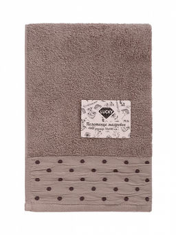 Полотенце для тела 70x140 светло-коричневый махровая ткань - Lucky фото 5