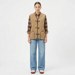 Жилет арт.1223-02/пуг. КЛАССИКА Камель - Altro фото 3