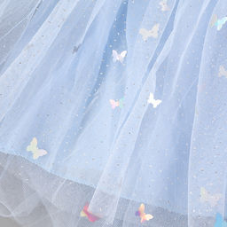 Карнавальный костюм «Снежинка»: ободок, платье голубое, рост 104-110 см