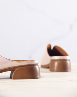 Сабо 3200.25294br.Розовый ибица+коричневый