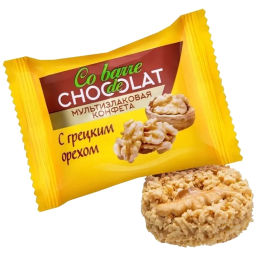 COBARRE el Chocolate с ГРЕЦКИМ ОРЕХОМ в БЕЛОЙ глаз мультизлак. конф. вес 1000 г