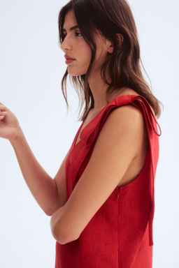 Minivestido con lazada - H&m фото 5