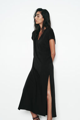 WASHED MIDI DRESS