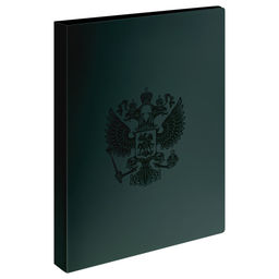 Папка 60 вкладышей СТАММ "Герб" 21мм, 700мкм, изумруд (ММ-32169)