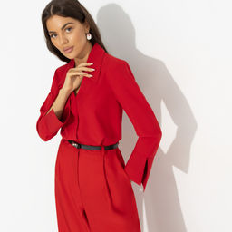 Блуза с имитацией застёжки, Амбассадор стиля (red) - Charutti фото 4