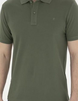 Haki Slim Fit Basic Ti__rt - Pierre cardin фото 6