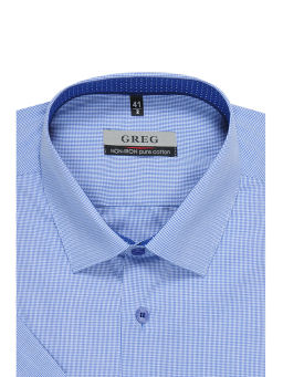 Сорочка мужская короткий рукав GREG 214/101/2239/1p