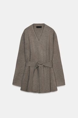 PLAIN KNIT CARDIGAN WITH BELT - Zara фото 20
