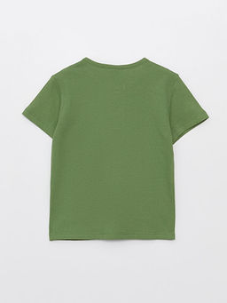 Bisiklet Yaka K?sa Kollu Nak?? Detayl? Erkek Bebek Ti??rt - Waikiki фото 2