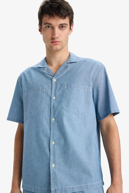 %100 Pamuk Relax Fit Jean K_sa Kollu G_mlek - Defacto фото 6