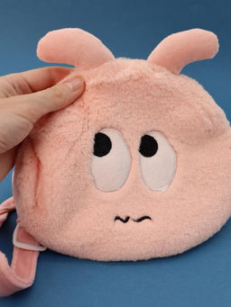 Сумочка плюшевая "Tiny pals", pink (15*20 см)