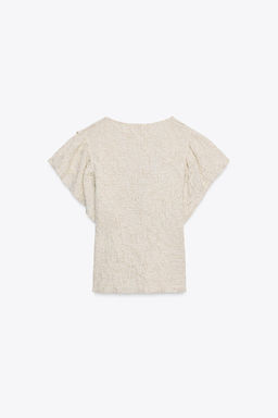 METALLIC THREAD JACQUARD TOP - Zara фото 5