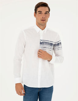 Lacivert Regular Fit Uzun Kollu G_mlek - Pierre cardin фото 3
