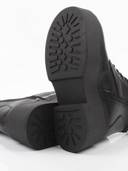 04-PAT225-1Z BLACK Ботинки зимние женские (натуральная кожа, 100% шерсть)