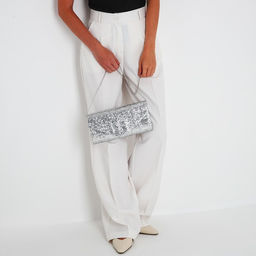 Сумка-клатч на клапане, цвет серебряный - Simaland фото 6