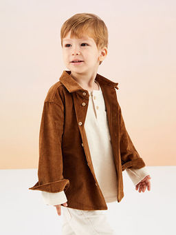 Bisiklet Yaka Uzun Kollu Basic Erkek Bebek Ti??rt