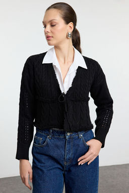 TRENDYOLMILLA Kiremit Crop Baglama Detayl? Triko H?rka TWOAW25HI00060 фото 7