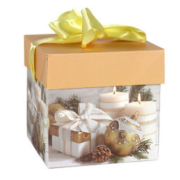 Цена за 12 шт. Коробка подарочная 10х10х10 см складная / 125 /уп 12/1200/Новый год - Галеонтрейд фото 4