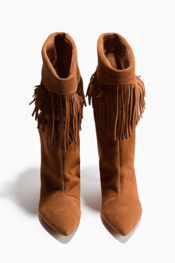 Botas de serraje afelpado con flecos - H&m фото 3
