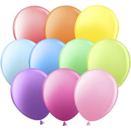 Воздушные шары латексные 12", пастель, 100 шт., МИКС