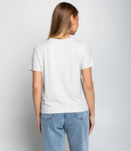 Футболка #КТ623 (5), светло-серый меланж - Dommod фото 3