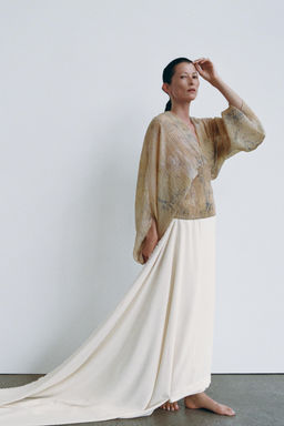 ZW COLLECTION PRINTED TOP - Zara фото 6