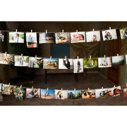 Цена за 6 шт. Набор для оформления "Натуральные прищепки" (10 прищепок 4,5 см, веревка 2м)