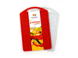 Доска разделочная 175*270 "В клеточку" средняя цветная/белая, арт.Мп202Ц, Мп202