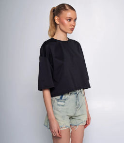 Футболка #ОКТ095009, чёрный