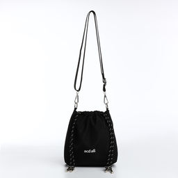 Сумка женская 20*7*18 отд на клапане, регул. ремень, черный